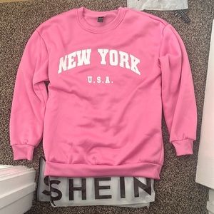XS Pink Shein Sweatahirt